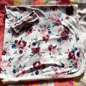 Swaddle blanket, baby blanket, fringe